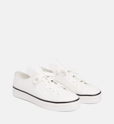 calvin klein white leather shoes