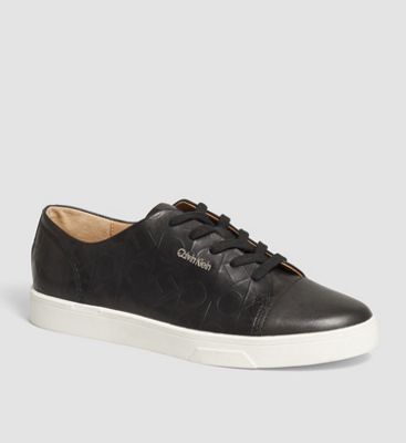 leather trainers calvin klein