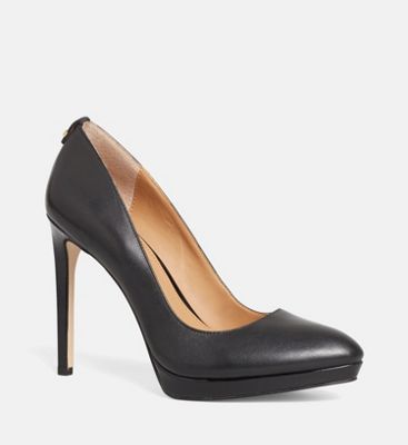 women's black calvin klein heels