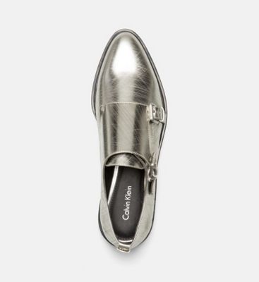 calvin klein silver shoes
