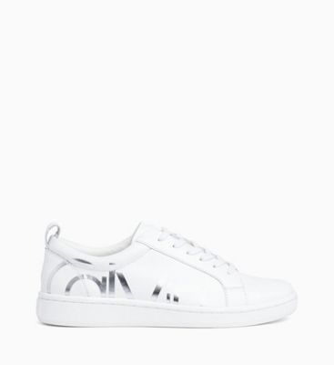 leather trainers calvin klein