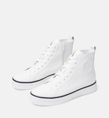 calvin klein high top trainers