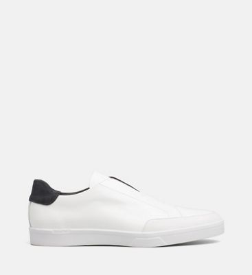 calvin klein white leather shoes