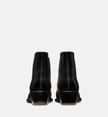 leather chelsea boots with 205 silver toe plate