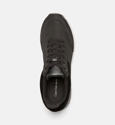 womens black calvin klein trainers