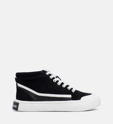 womens black calvin klein trainers