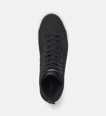 womens black calvin klein trainers
