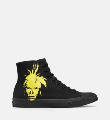 calvin klein black and yellow trainers