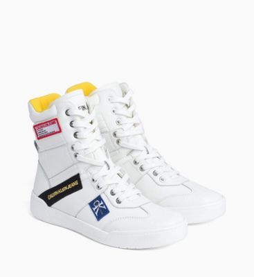 calvin klein high top trainers