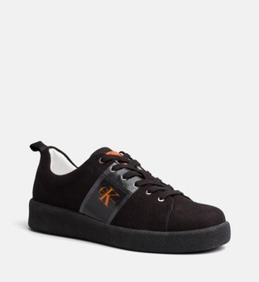 orange calvin klein trainers