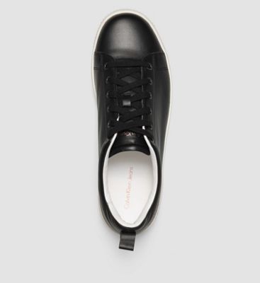 leather trainers calvin klein