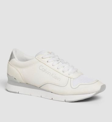 calvin klein chunky trainers black and white