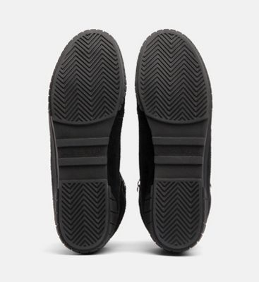 calvin klein black leather high top trainers