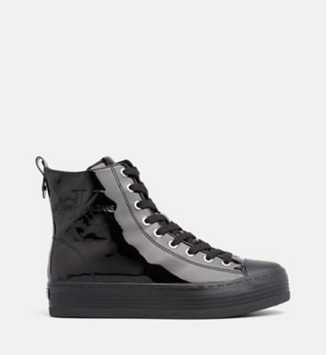 womens black calvin klein trainers