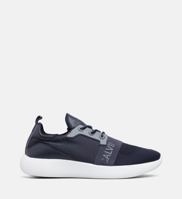 calvin klein navy trainers