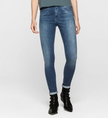 calvin klein jeans high rise skinny