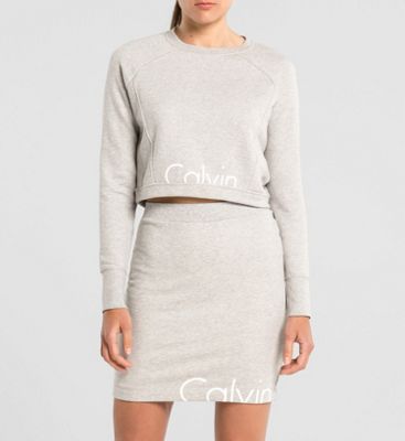 calvin klein black sweatshirt womens