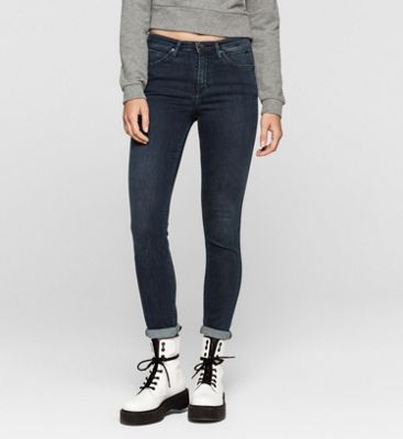 calvin klein jeans high rise skinny