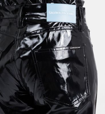 calvin klein vinyl pants