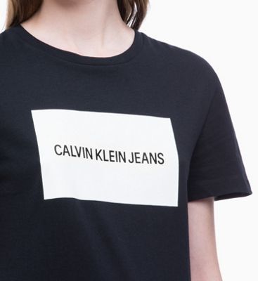 calvin klein slim logo t shirt