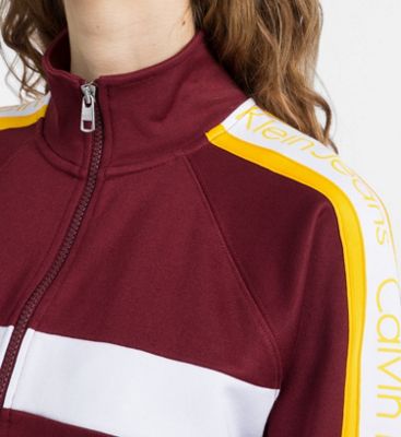 calvin klein side logo track jacket