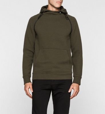 calvin klein black hoodie mens