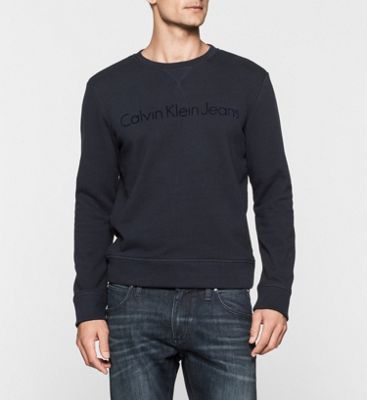 mens black calvin klein sweatshirt