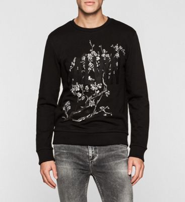 mens black calvin klein sweatshirt