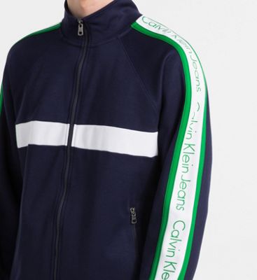 calvin klein side logo track jacket