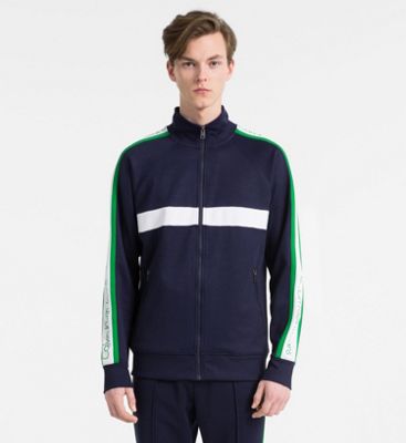 calvin klein side logo track jacket