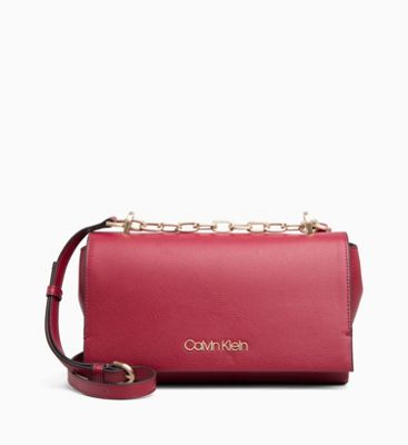 red calvin klein crossbody bag