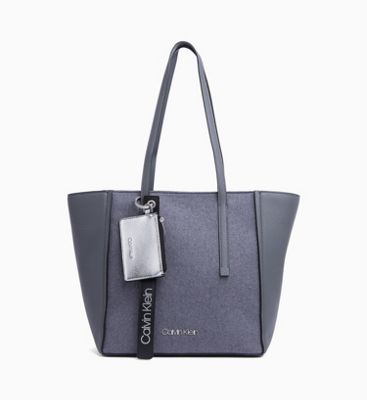 calvin klein grey tote bag