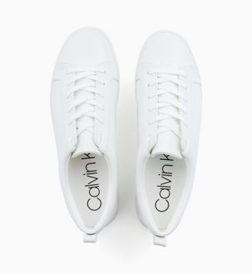 leather trainers calvin klein