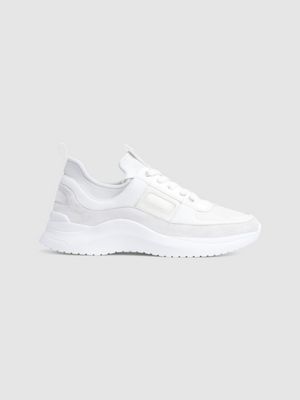 calvin klein white trainers womens