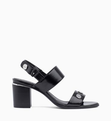 calvin klein black wedge sandal