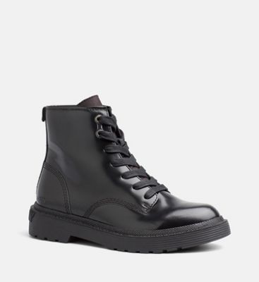 calvin klein leather ankle boots