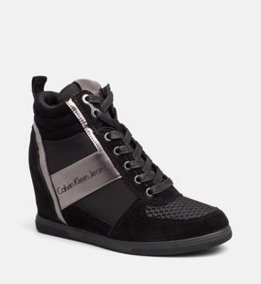 basket noir femme calvin klein