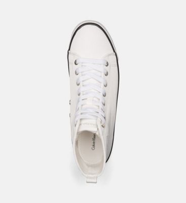 calvin klein jeans white trainers