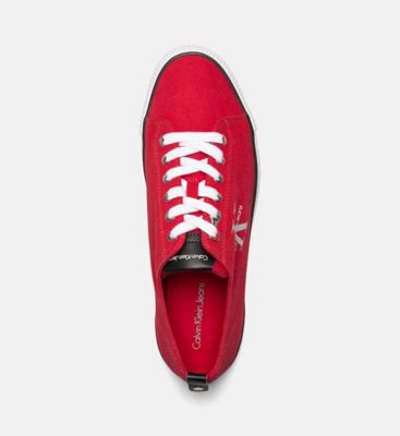 red calvin klein sneakers