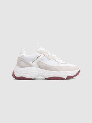 calvin klein white marvin trainers