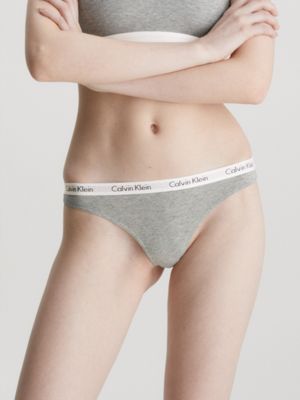 Calvin Klein Carousel Thong In Grey Heather - FREE* Shipping