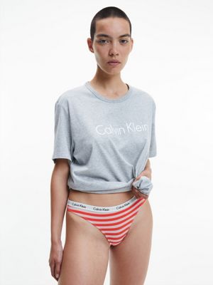 RAINER STRIPE_PINK SHELL Thong - Carousel for women CALVIN KLEIN