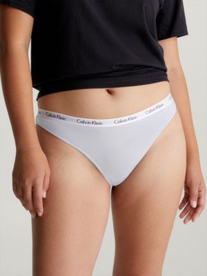 Calvin Klein Carousel Thong In Feeder Stripe Deep Searose - FREE