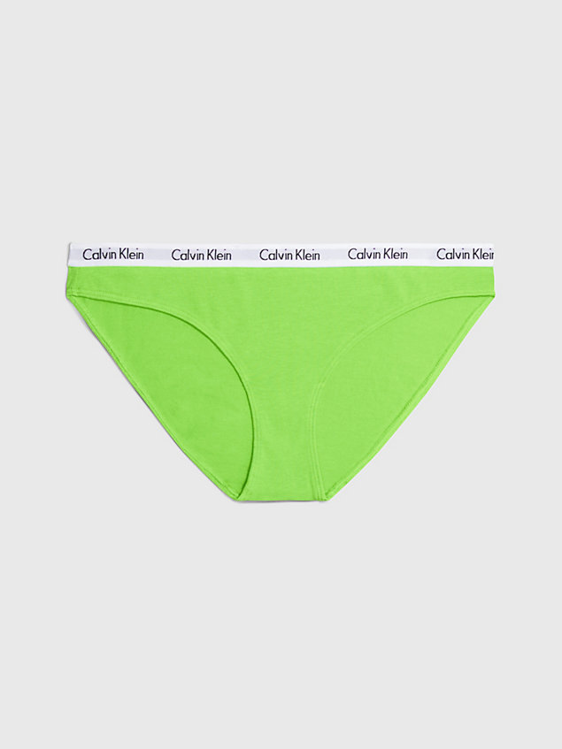 slip bikini - carousel green da donne calvin klein