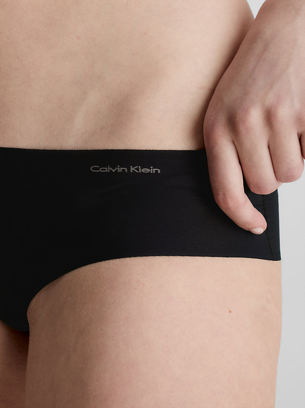 BLACK High Waisted Hipster Panty - Invisibles for women CALVIN KLEIN