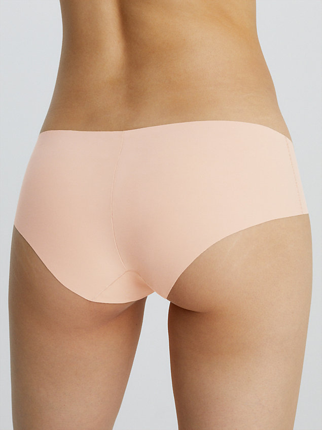 beige high waisted hipster panty - invisibles for women calvin klein