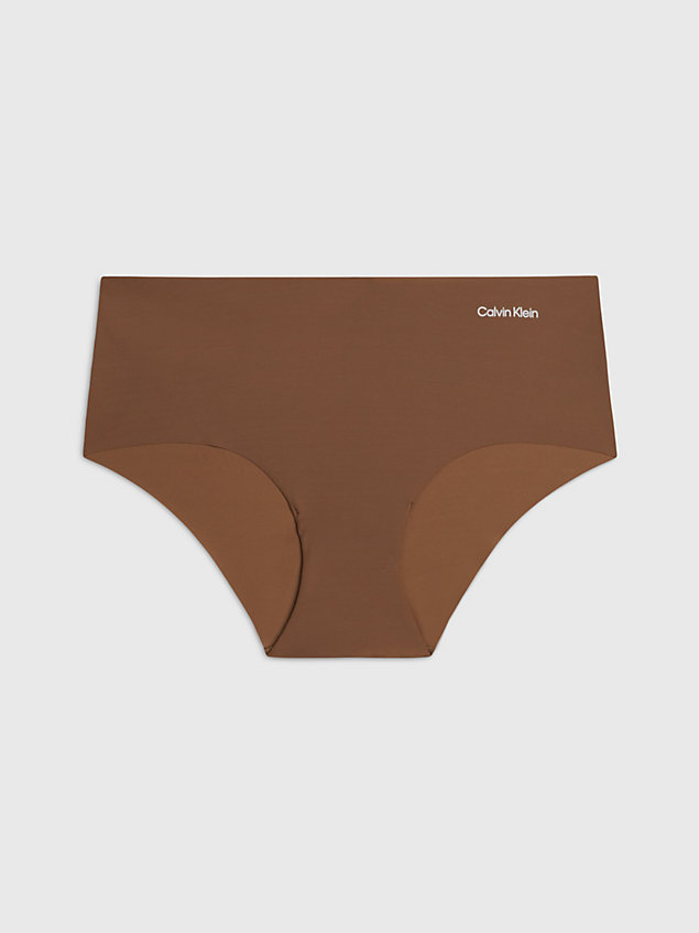 brown hipster panty - invisibles for women calvin klein