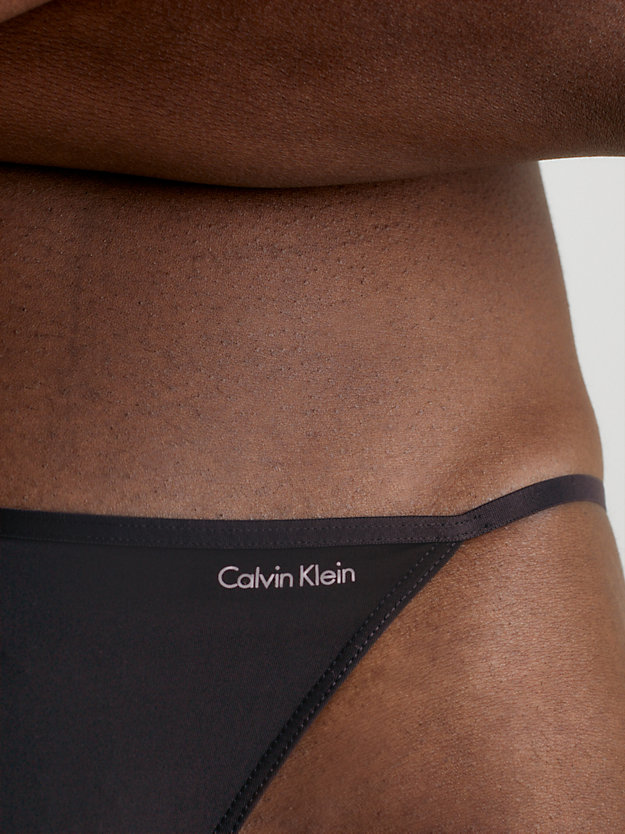 black bikini-slips - ck sleek für damen - calvin klein