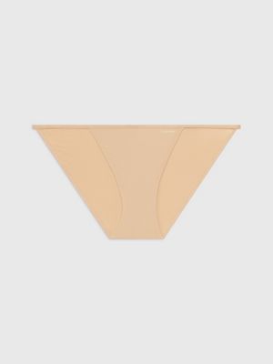 Calvin Klein Women's Sleek Model Thong Panty, Bare, Medium: Buy