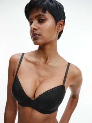 Womens Calvin Klein black Seductive Comfort Push-Up Bra